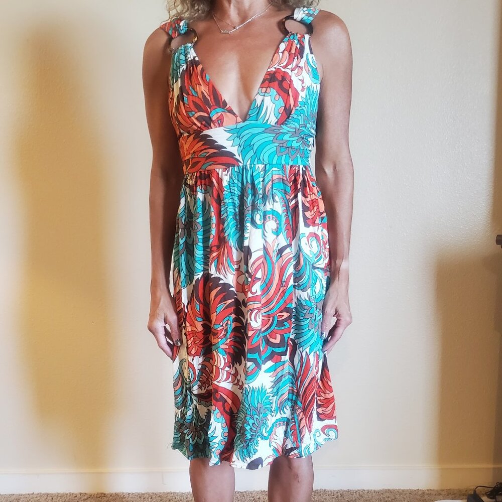 Milly Vintage Dress with Wooden Loops